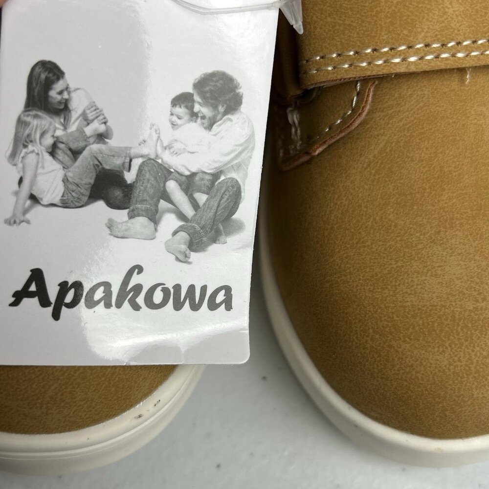 Apakowa Toddler Little Kids Boys Size 8 Autumn Boots Water Resistant Brown NEW - Picture 7 of 16